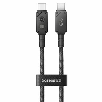  Дата-кабель Baseus Unbreakable (P10355800111-01) Fast Charging Type-C to Type-C 100W 2m Cluster Black 