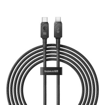  Дата-кабель Baseus Unbreakable (P10355800111-01) Fast Charging Type-C to Type-C 100W 2m Cluster Black 