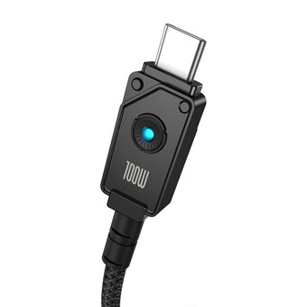  Дата-кабель Baseus Unbreakable (P10355800111-01) Fast Charging Type-C to Type-C 100W 2m Cluster Black 
