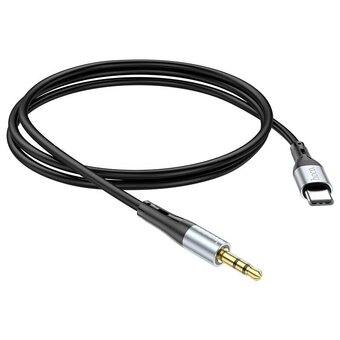  Аудио-адаптер HOCO UPA22 Type-C silicone digital audio conversion cable черный 