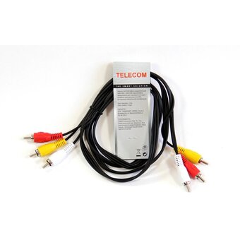  Аудиокабель TELECOM TAV7150-1.5m 3RCA, 1.5m 