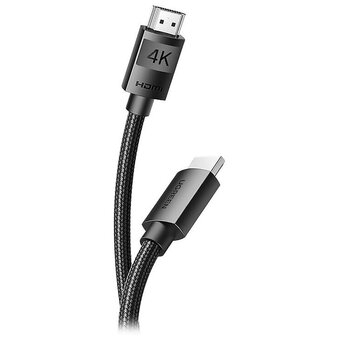  Кабель UGREEN HD119 40102 4K HDMI Cable Male to Male Braided 3m Black 