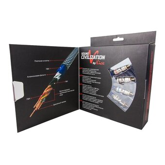  Акустический кабель Kicx RCA SCM45 5м 4-х канальный 