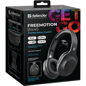  Гарнитура DEFENDER Freemotion B445 Black 63445 