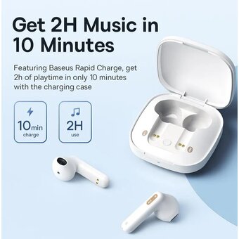 Наушники bluetooth TWS Baseus Bowie E16 White 