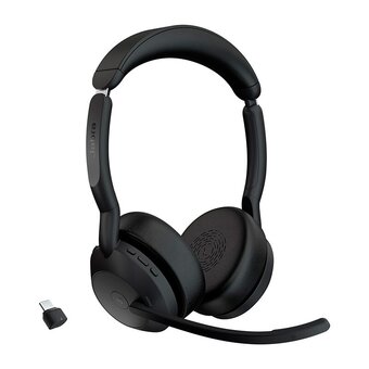  Гарнитура Jabra Evolve2 55, Link380c MS Stereo (25599-999-899) черный 