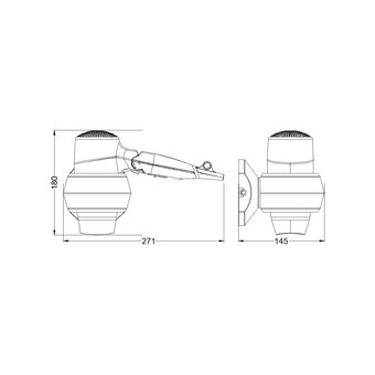  Фен настенный Connex WT-2000W3 Chrome Linie 456128 
