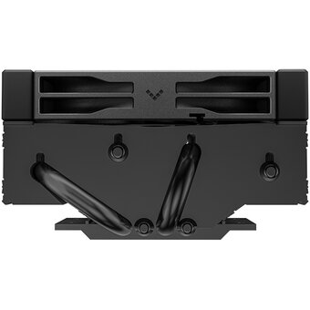 Кулер DEEPCOOL AN400 BK, Black LGA1700/1200/115X/AM5/AM4 низкопрофильный 52,5 mm (TDP 150W, PWM, Fan 120mm, 4 тепл. трубок, Copper Base) 