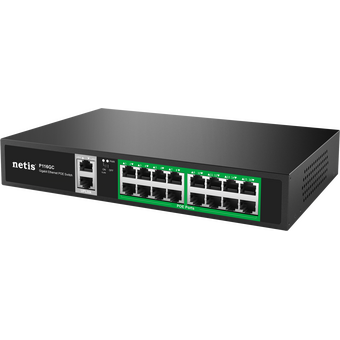  Коммутатор неуправляемый PoE+ Netis P116GC 