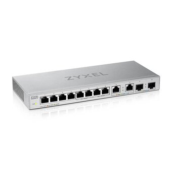  Коммутатор управляемый Zyxel XGS1010-12-ZZ0102F (L2) 8x1Гбит/с 2x2.5Гбит/с 2SFP+ 