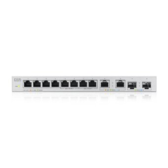  Коммутатор управляемый Zyxel XGS1010-12-ZZ0102F (L2) 8x1Гбит/с 2x2.5Гбит/с 2SFP+ 
