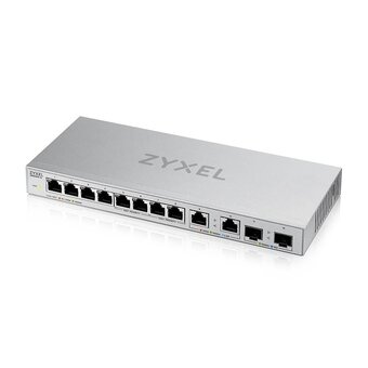  Коммутатор управляемый Zyxel XGS1010-12-ZZ0102F (L2) 8x1Гбит/с 2x2.5Гбит/с 2SFP+ 
