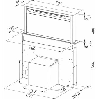  Вытяжка FRANKE FDW 908 IB XS 110.0365.588 
