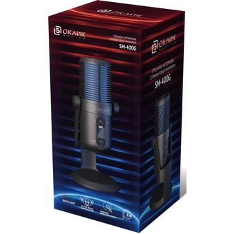 Микрофон проводной OKLICK SM-400G 2м черный 