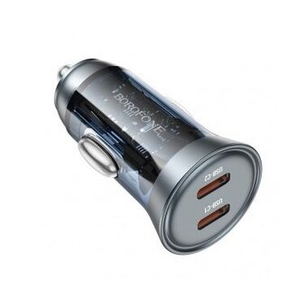  АЗУ BOROFONE BZ26B Discovery PD45W2C car charger set C to iP синий 