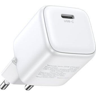  СЗУ Ugreen CD318 (15324) Nexode 20W USB-C PD GaN Fast Charger White 