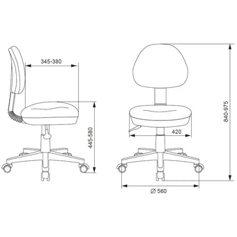  Кресло детское Бюрократ KD-3/WH/TW-13A розовый, крестов. пластик белый 