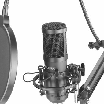  Микрофон Oklick SM-600G черный 