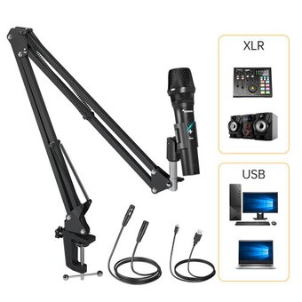  Микрофон MAONO AU-HD300S черный 