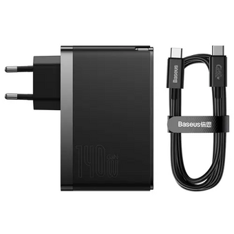  СЗУ Baseus GaN5 Pro CCGP100201 Fast Charger 2C+U 140W EU Black 