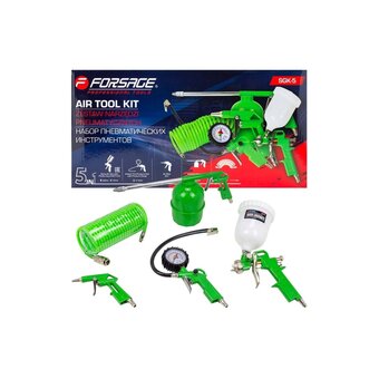  Краскораспылитель пневматический Forsage H-827-2V F-SGK-5 (58003) набор 5пр 