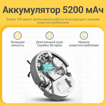  Робот-пылесос NEATSVOR X600 Pro (X600 PRO W) белый/белый 