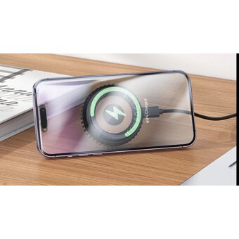  Беспроводное ЗУ HOCO CW57 Air-cooled 15W magnetic wireless fast charger черный 