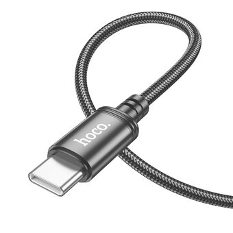 Дата-кабель HOCO X89 Wind 60W charging data cable Type-C + Type-C (черный) 
