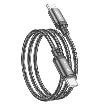  Дата-кабель HOCO X89 Wind 60W charging data cable Type-C + Type-C (черный) 