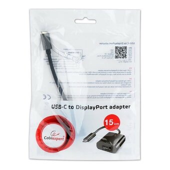  Переходник Cablexpert A-CM-DPF-01 USB Type-C/DisplayPort 15см 