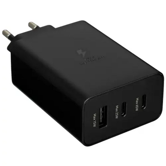  Сетевое зарядное устройство Samsung Adapter EP-T6530NBEGEU 65W Black (2xUSB-C, 1xUSB-A) 