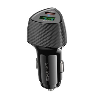  АЗУ BOROFONE BZ31C Solid PD30W+QC3.0 car charger черный 