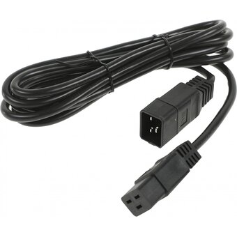  Кабель питания Hyperline PWC-IEC19-IEC20-3.0-BK IEC 320 C19 - IEC 320 C20 3x1.5 3м 