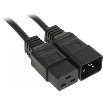  Кабель питания Hyperline PWC-IEC19-IEC20-3.0-BK IEC 320 C19 - IEC 320 C20 3x1.5 3м 