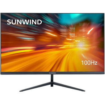  Монитор SunWind SM-24FV222 (SM24VB01) черный 