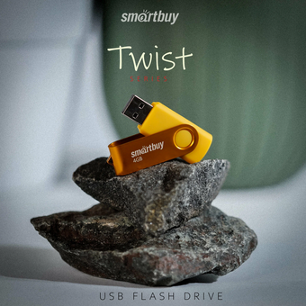  USB-флешка SMARTBUY SB004GB2TWY UFD 2.0 004GB Twist Yellow 