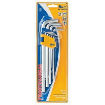  Набор ключей шестигранных KRAFT KT 700568 9шт 