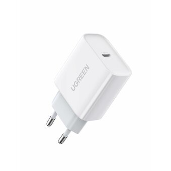  СЗУ Ugreen CD137 (60450) Fast Charging Power Adapter With PD 20W EU white 