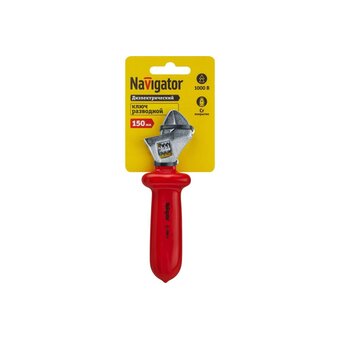  Ключ разводной Navigator NHT-Krad01-150 27250 (93418) (раскрытие до 19 мм) 