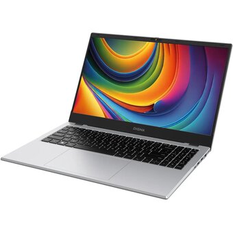  Ноутбук Digma Eve P5852 (DN15N2-ADXW01) 15.6", IPS, Intel N-series N200 1ГГц, 4-ядерный, 16ГБ LPDDR5, 512ГБ SSD, Intel UHD Graphics интегрированное 