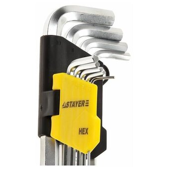 Набор ключей имбусовых STAYER Master 2741-H9-2, HEX 1,5-10мм, 9 пр 