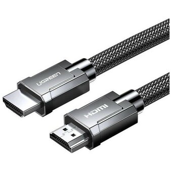  Кабель UGREEN HD135 70320 8K HDMI 2.1 Male To Male Cable 1.5m Gray 