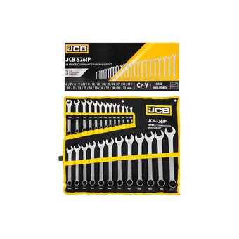  Набор ключей комбинированных JCB JCB-5261P(57166) 25пр. (6-28, 30, 32мм) 