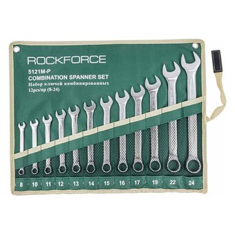  Набор ключей комбинированных Rockforce RF-5121P(906) 8-24мм, 12 предметов 