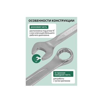  Набор ключей комбинированных Rockforce RF-5121P(906) 8-24мм, 12 предметов 