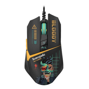  Мышь A4Tech Bloody W63 Max Renegade желтый/рисунок 