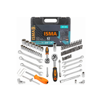  Набор инструментов ISMA Isma-4821-5DS-м (52674) 82 пр. 