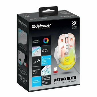  Мышка DEFENDER Astro Elite GM-056 WRL White 52056 