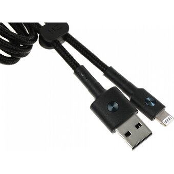  Кабель Xiaomi AL805/AL803 USB/Lightning ZMI MFi 100см 2,4A 12Вт Материал оплетки Braided PP Black 