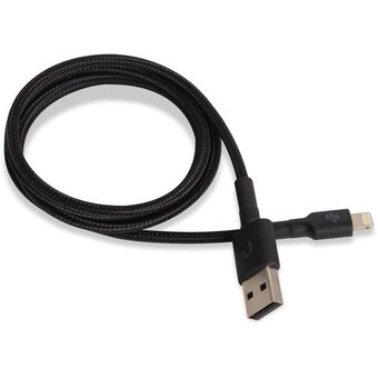  Кабель Xiaomi AL805/AL803 USB/Lightning ZMI MFi 100см 2,4A 12Вт Материал оплетки Braided PP Black 